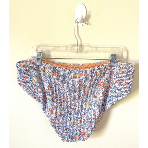 J. Crew Floral Full Coverage Bathing Suit Bottom Blue White Size 2X Plus NEW - Picture 4 of 8